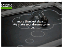 Tablet Screenshot of lagunasigns.com.au